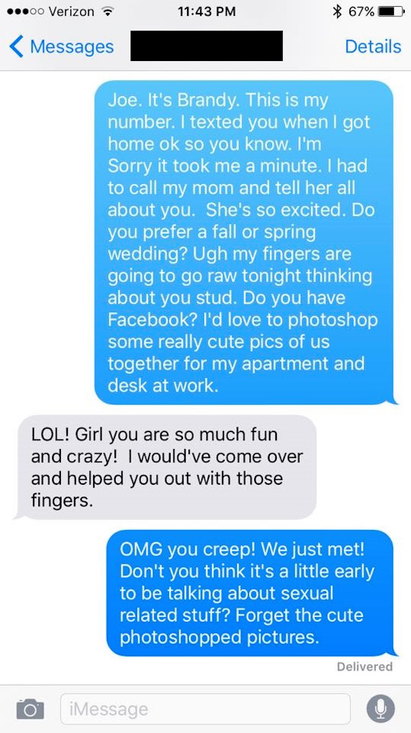 Girl handles wrong texts from random numbers like a pro