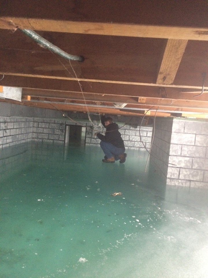 wtf flooded frozen basement