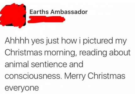pedophilia is an orientation - Earths Ambassador Ahhhh yes just how i pictured my Christmas morning, reading about animal sentience and consciousness. Merry Christmas everyone