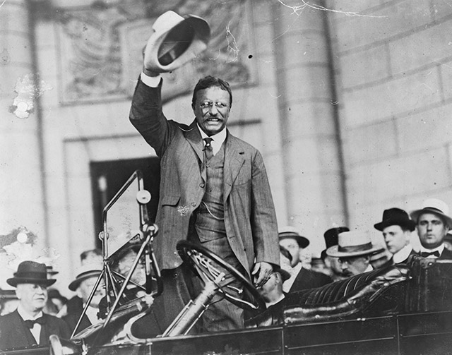 Theodore Roosevelt survived an assassination attempt, was shot in the chest, and proceeded to deliver a 90 minute speech. He opened with: “Ladies and gentlemen, I don’t know whether you fully understand that I have just been shot, but it takes more than that to kill a Bull Moose.”