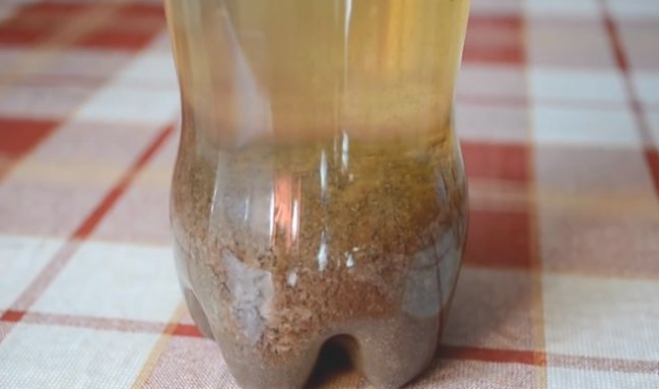 If you pour milk into a bottle of Coke and let it sit for 6 hours, this is what you'll find at the bottom of the bottle. Would you want to drink something that does this to milk?