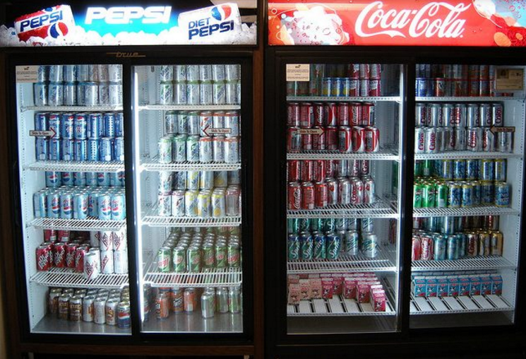 Soda cans contain a chemical called bisphenol A. Its purpose is to ensure that the acids in sodas don't break down the metal cans. Coincidentally, it is linked to hormone issues, obesity, cancer, and infertility.