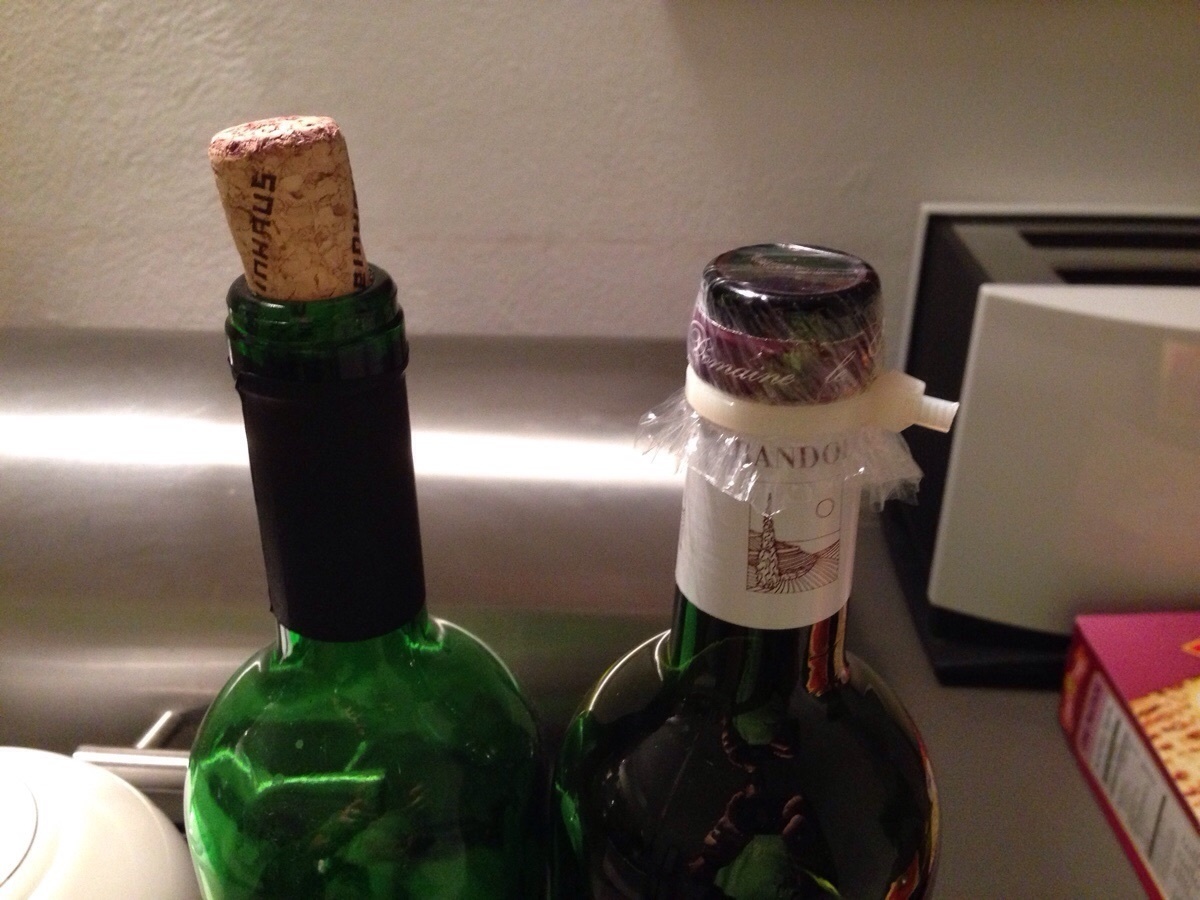 When you lose a cork to a bottle.