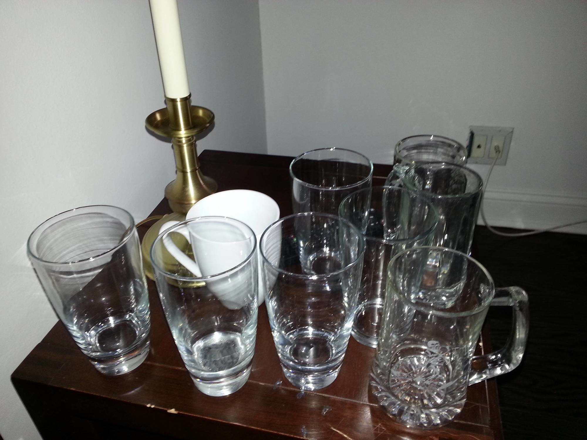 When drunk you literally brings up nine cups of water for sober you in the morning.