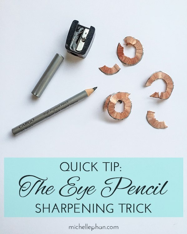 To prevent your pencil from crumbling when you try to sharpen it, stick it in the freezer for a few minutes.