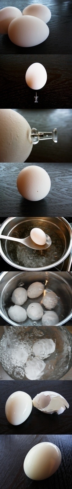 Try this ingenious little trick when boiling an egg.