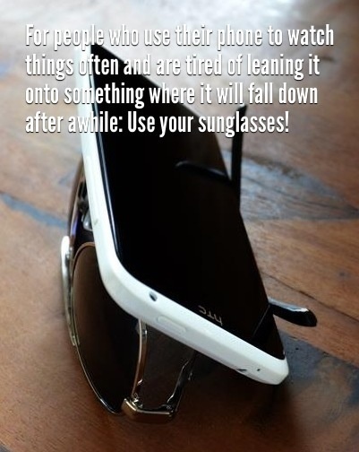 Use your sunglasses to give your cellphone a boost.