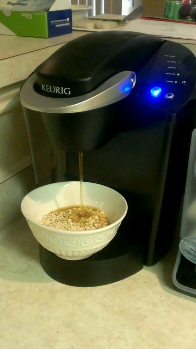 Don't wait for boiling water -- use your Keurig instead..