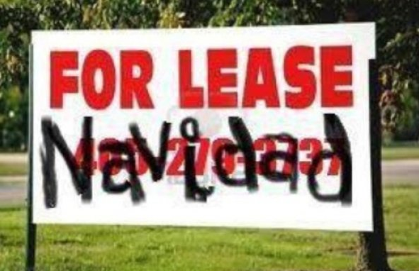 pun signage - For Lease Navidad