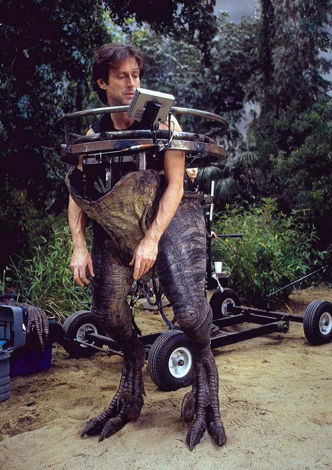 John Rosengrant is the man behind one of the ferocious raptors in Jurassic Park III.