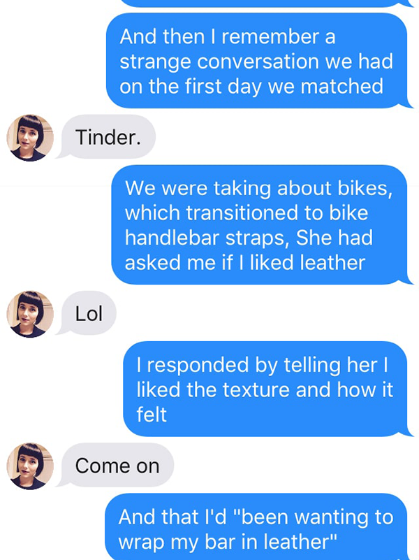 Guy learns the hard way what ‘wrapping your bar in leather’ means