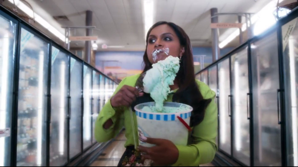 Many viewers anticipate the commercials, like this one with Mindy Kaling. It costs an average of $4.5 million for a 30-second commercial. Can you just imagine how much cash is flowing at the 60-second mark?