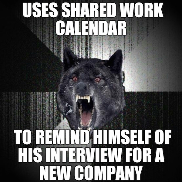 ireland - Uses d Work Calendar To Remind Himself Of His Interview For A New Company
