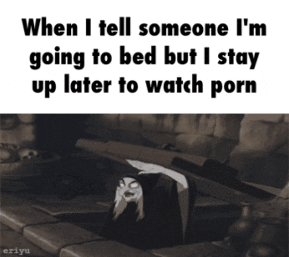 watching porn videos animated gif - When I tell someone I'm going to bed but I stay up later to watch porn eriyu