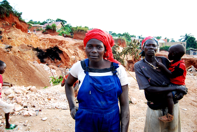 A group of women in Kampala, Uganda who earn around $1.20/day breaking rocks into gravel sent $900 of their wages to help Hurricane Katrina victims