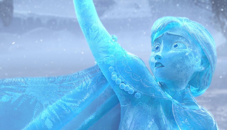 In the blockbuster animation Frozen, the character Anna becomes completely frozen. When she does, you can see Elsa’s signature snowflake on her iris.