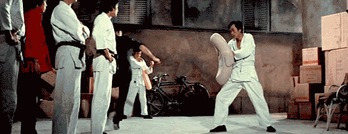 Bruce Lee was so fast, they producers had to slow down the film footage so you can see his moves.