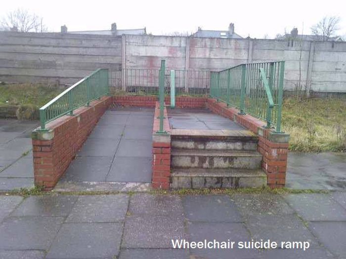 pointless structures - Wheelchair suicide ramp