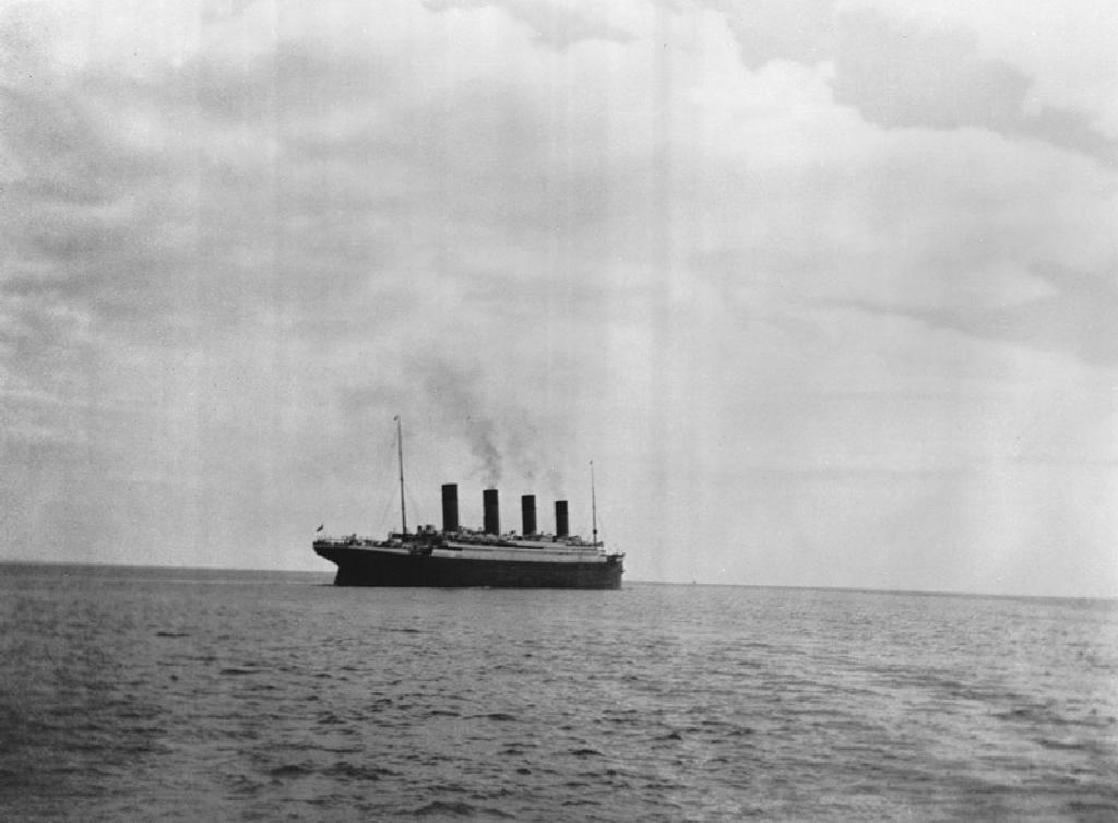 This is the last photo that was taken of the Titanic, 1912.