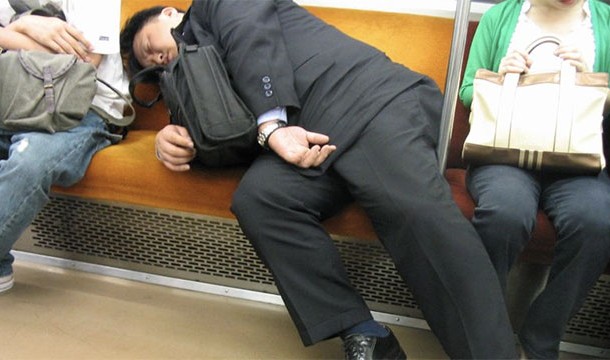 Sleeping on the job in Japan is seen as acceptable because it is a sign of working hard. Some companies even allow employees to take 30-­minute siestas any time between 1pm and 4pm. This practice is called inemuri and "is considered the preserve of employees exhausted by their commitment to hard work, rather than a sign of indolence".