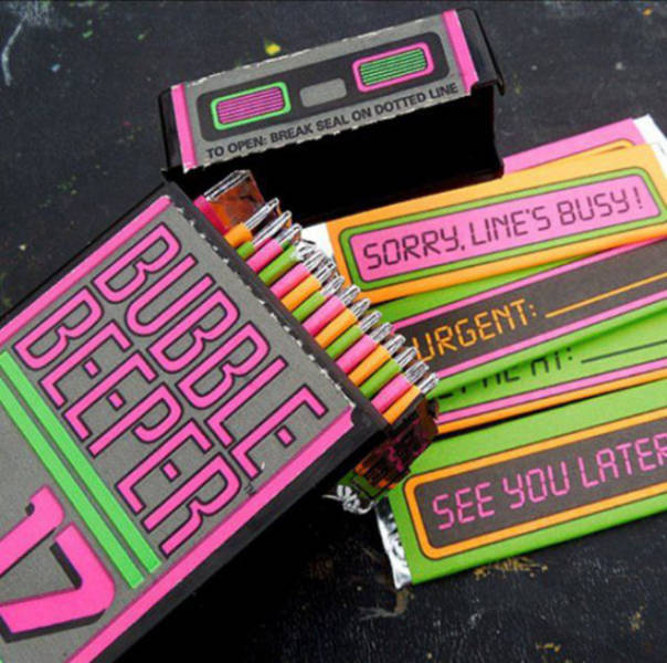90s candies - To Open Break Seal On Dotted Line Sorry, Line'S Busy! Surgent __ Beeper Bubble See You Lates