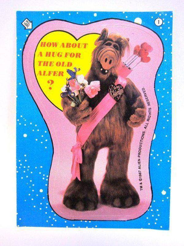 alf valentines - Alfer The Old A Hug For How About Tm & 1987 Alien Productio Hts Reserved Productions. All Rights