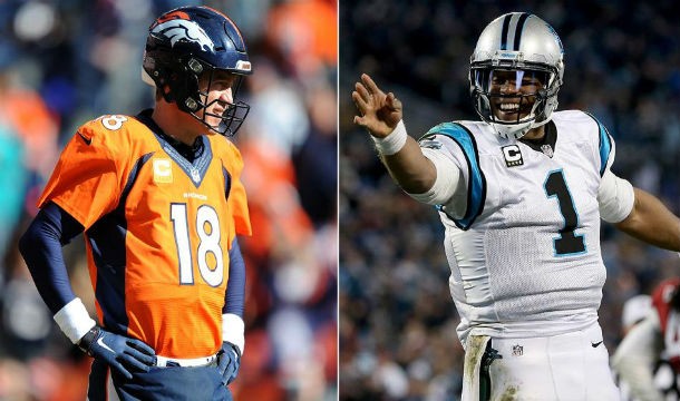 This year’s game has the greatest age gap between QBs ever in a Super Bowl: thirteen years. Peyton Manning, the Broncos quarterback, is thirty-nine, the oldest starting QB in Super Bowl history, and Cam Newton, the Panthers quarterback, is twenty-six.