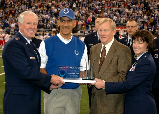 In 2007, Tony Dungy became the first black coach to win the Super Bowl. The Indianapolis Colts coach competed against his friend and protégé Lovie Smith, making them the first two black coaches to lead the game.