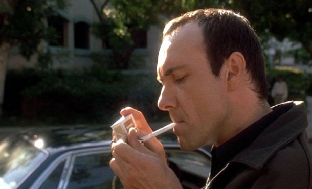 The Usual Suspects: In the opening sequence, which is repeated later in the film, Keyser Soze shoots Dean Keaton before dropping his cigarette butt into a pool of oil, igniting an explosion aboard the Tanager. At the end of the film we are shocked to discover Keyser Soze is the poor, innocent-looking Verbal (Kevin Spacey), but the hand seen dropping the cigarette butt wasn’t his but that of the film’s director, Bryan Singer, as the scene was shot in his backyard.