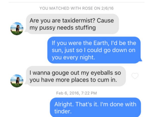 12 WTF Tinder Messages That'd Make You Unmatch In A Heartbeat