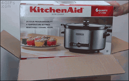 kitchenaid gif - 4 Gifs .com KitchenAid 6 Quarts Govers 3. Lies Slow Co 24 Hour Programmability 4 Temperature Settings Removable Ceramic Vessel