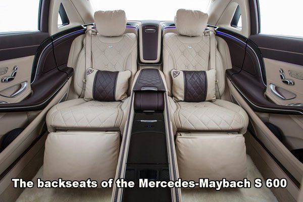 maybach interior vs bentley - The backseats of the MercedesMaybach S 600