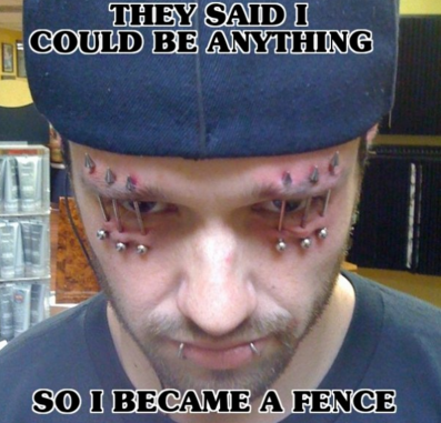 got out of jail missed the view - They Said I Could Be Anything So I Became A Fence