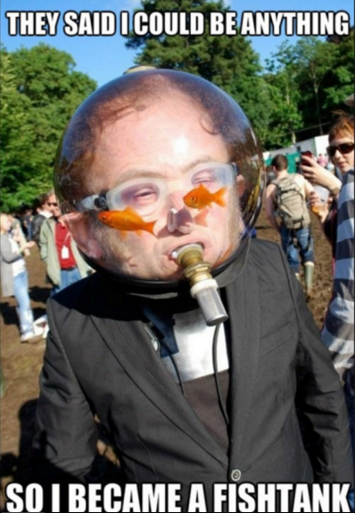 fish tank helmet - They Said I Could Be Anything So I Became A Fishtank