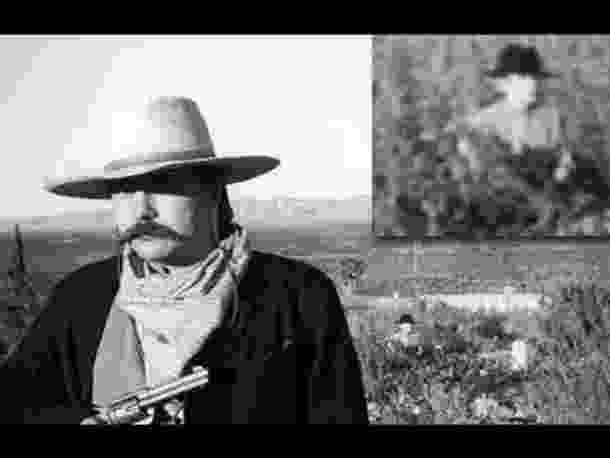 After Terry Ike Clanton, an actor, recording artist and cowboy poet, took this Old West-looking photo of his friend at the Boothill Graveyard in Arizona, he was shocked to see a creepy figure of a man with a dark hat appear in the picture. Clanton claimed there was nobody but his friend when the photo was taken.