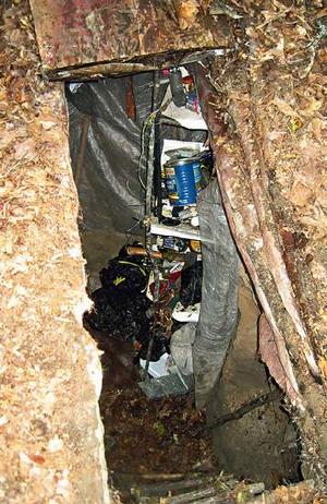 This was the underground bunker Elizabeth was kept in for ten days.