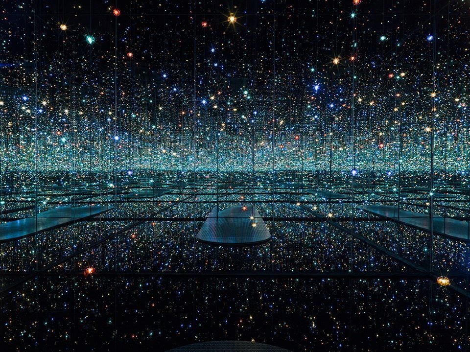 Yayoi Kusama's Infinity Mirror Room -- The Souls of Millions of Light Years Away at David Zwirner, New York. You've probably seen thousands of selfies featuring this installation at the Broad, Los Angeles.