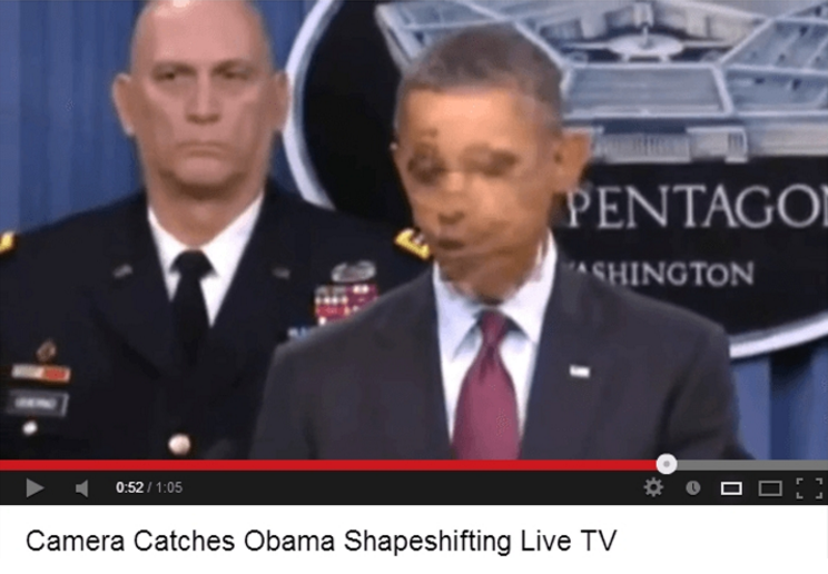 Barack Obama - Pentagoi "Ashington Ooo Camera Catches Obama Shapeshifting Live Tv