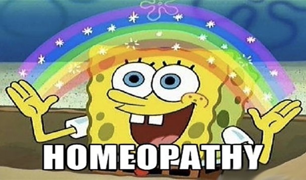 Homeopathy: The only thing it is guaranteed to cure is your dehydration.