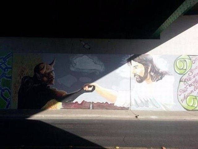 cool Jesus and and devil pic