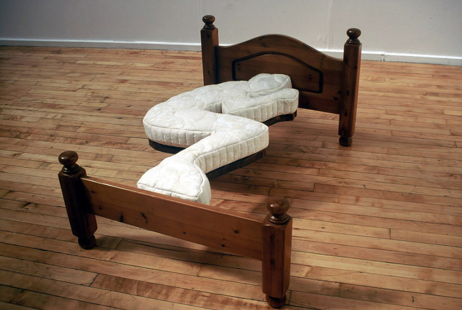 A bed you can only sleep one specific position in.