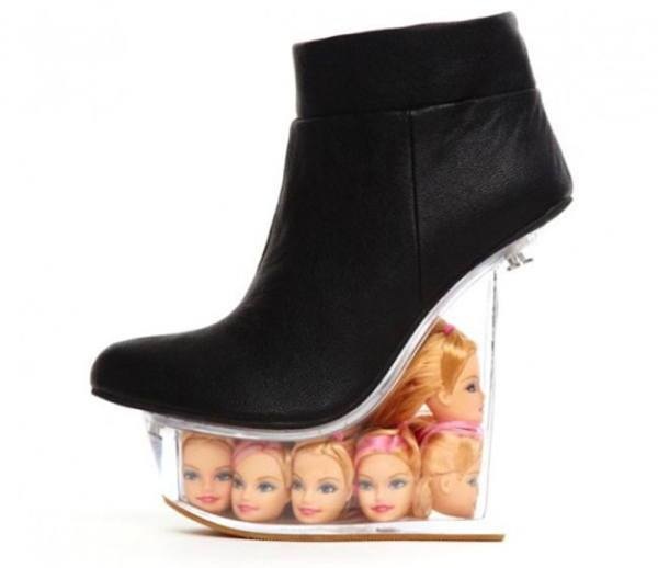 Barbie head shoes.
