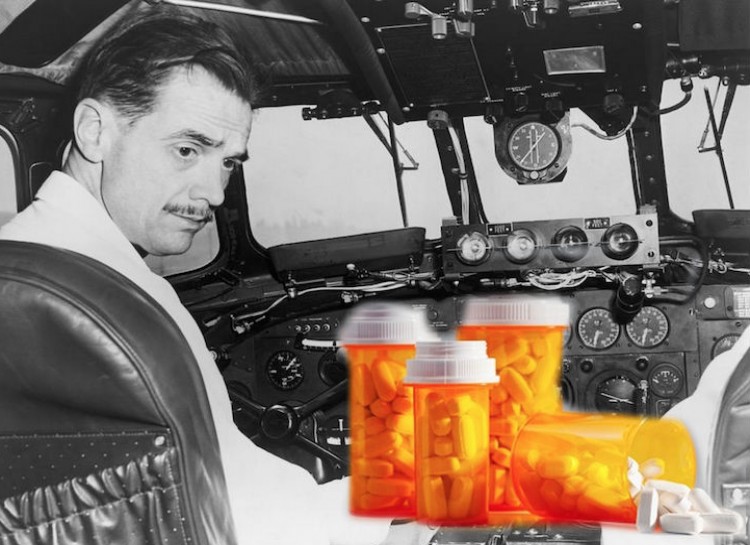 Howard Hughes: Codeine and Valium. Howard Hughes was a pioneering aviator and film director. He found that Codeine and Valium helped him pack a whole lot of achievements into one lifetime.