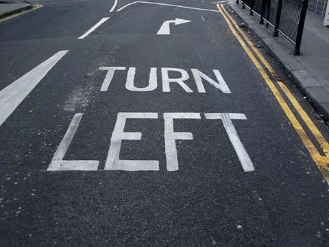 had one job meme - Turn Left