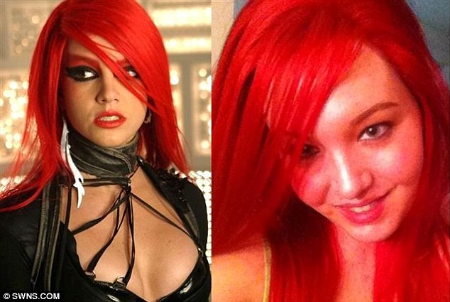 britney spears toxic red hair - Swns.Com