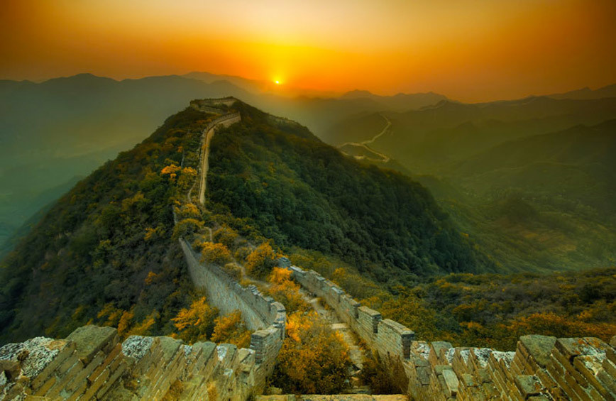 What you expect walking the Great Wall of China would be like.