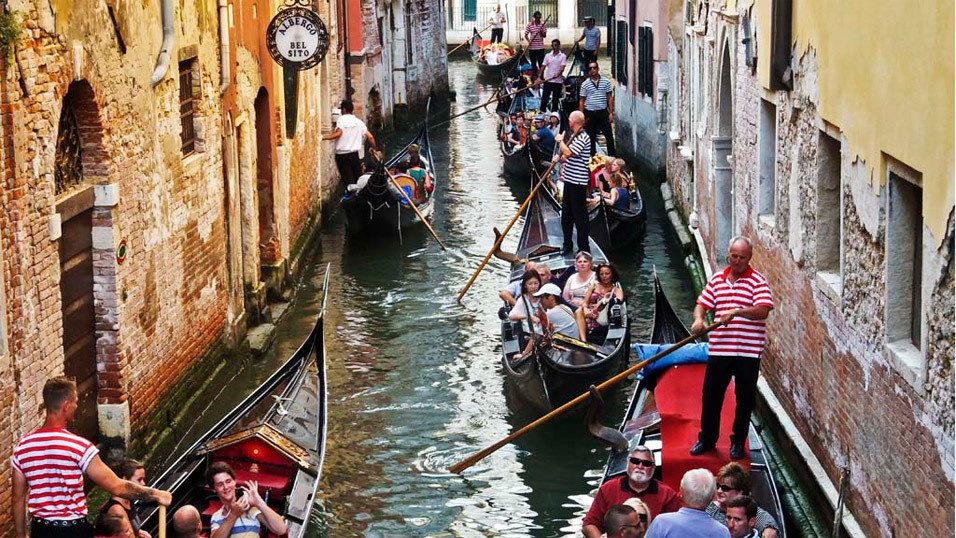 How taking a gondola ride in Venice really is.