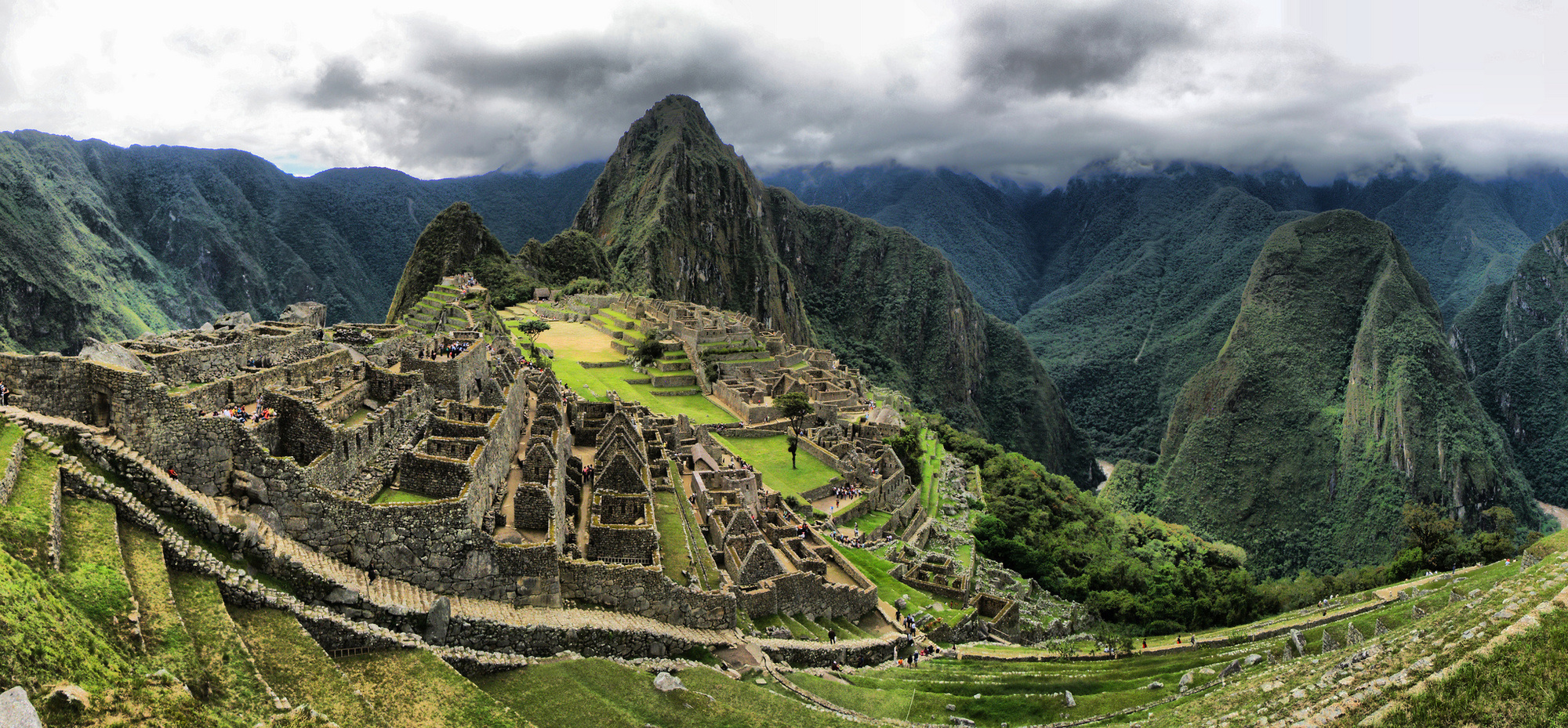 What you expect visiting Machu Picchu in Peru looks like.