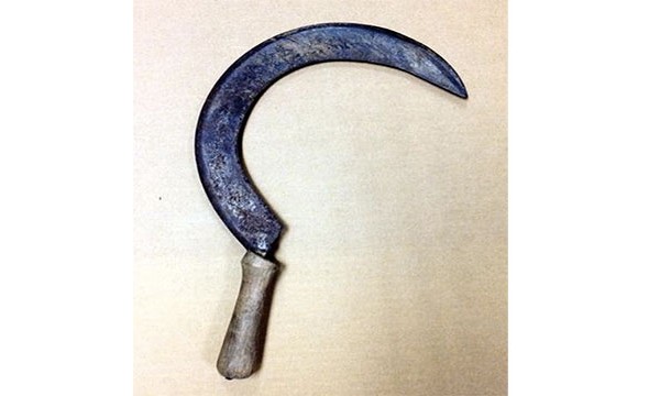 This sickle confiscated at Newark International Airport