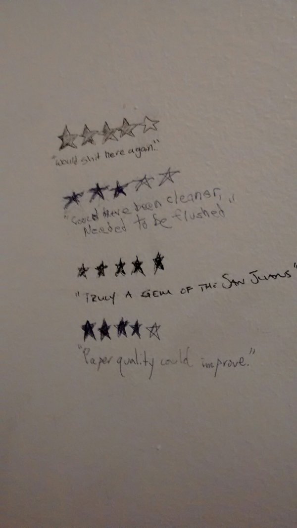 20 Pieces of Bathroom Graffiti Far Too Clever to Look at While Pooping